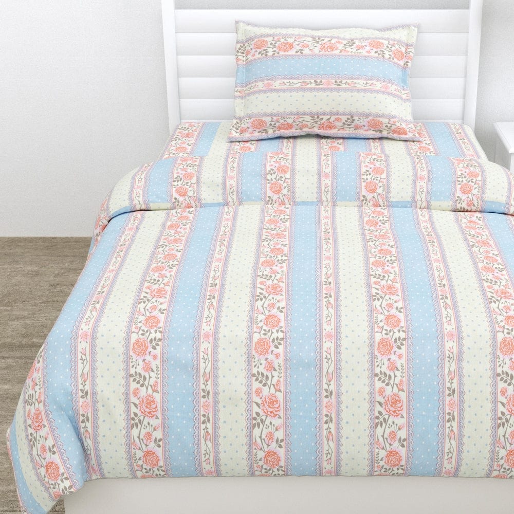 100% Combed Cotton 144 TC Single Flat Bedsheet Oribella Bloom