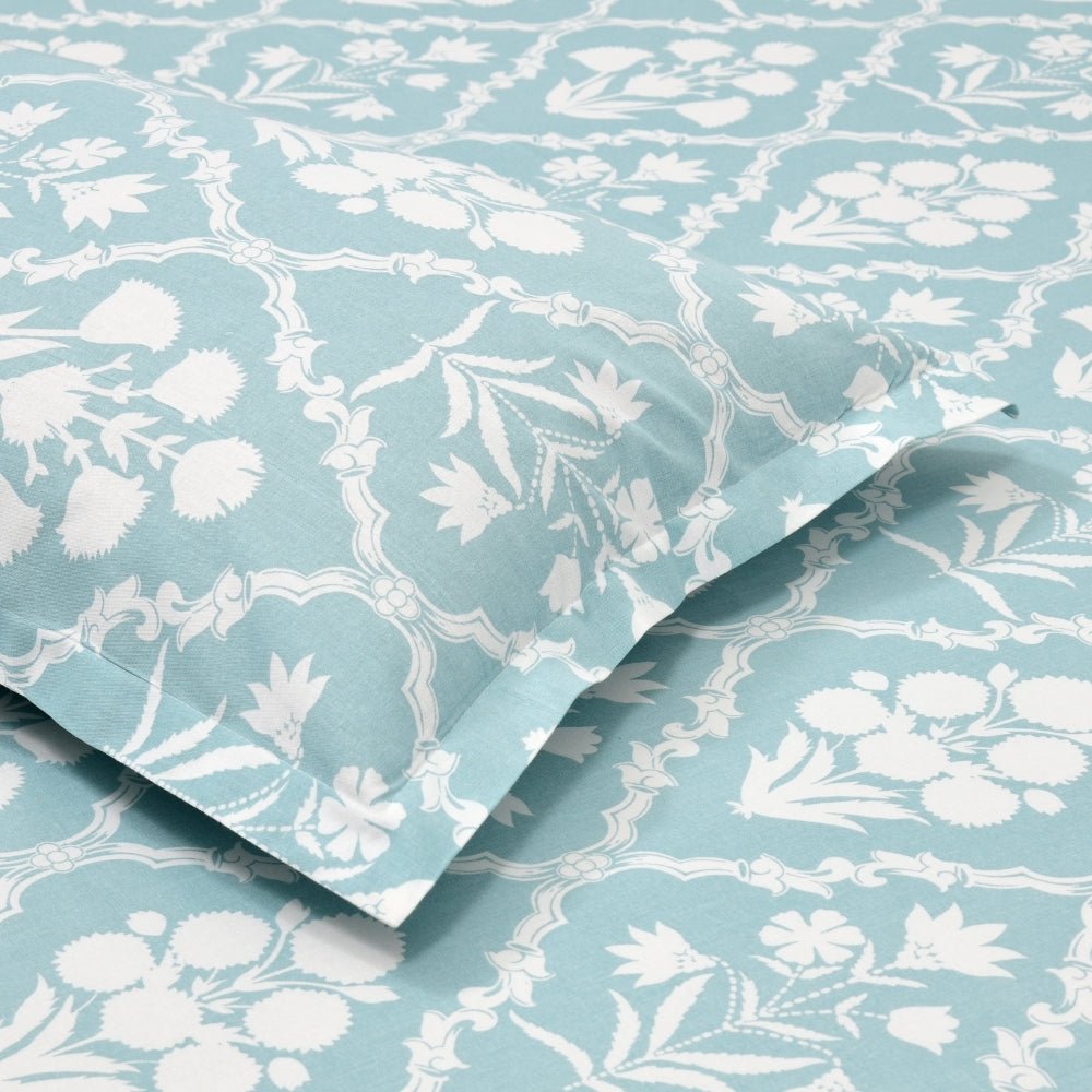 Heritage Hues 186 TC Cotton 100% Printed Flat King Bedsheet - Bedsheets | haus & kinder