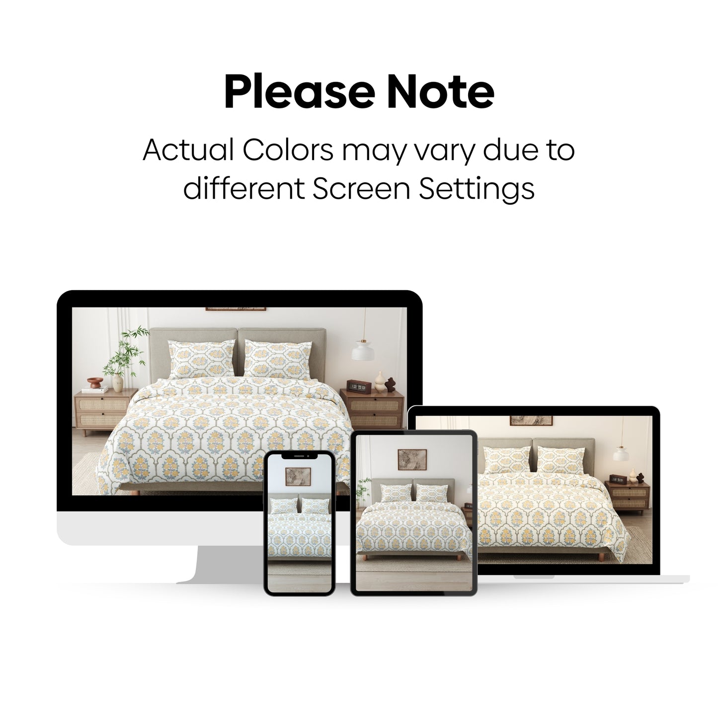 Celebration in Bloom Combed Cotton Double Bedsheet, 186 TC