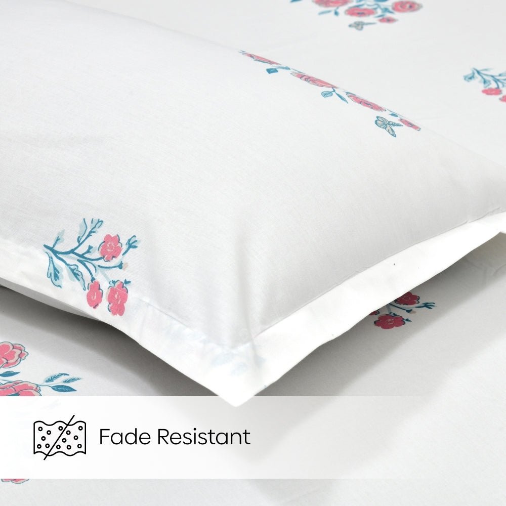 Festive Harmony Combed Cotton Double Bedsheet, 186 TC - Bedsheets | haus & kinder