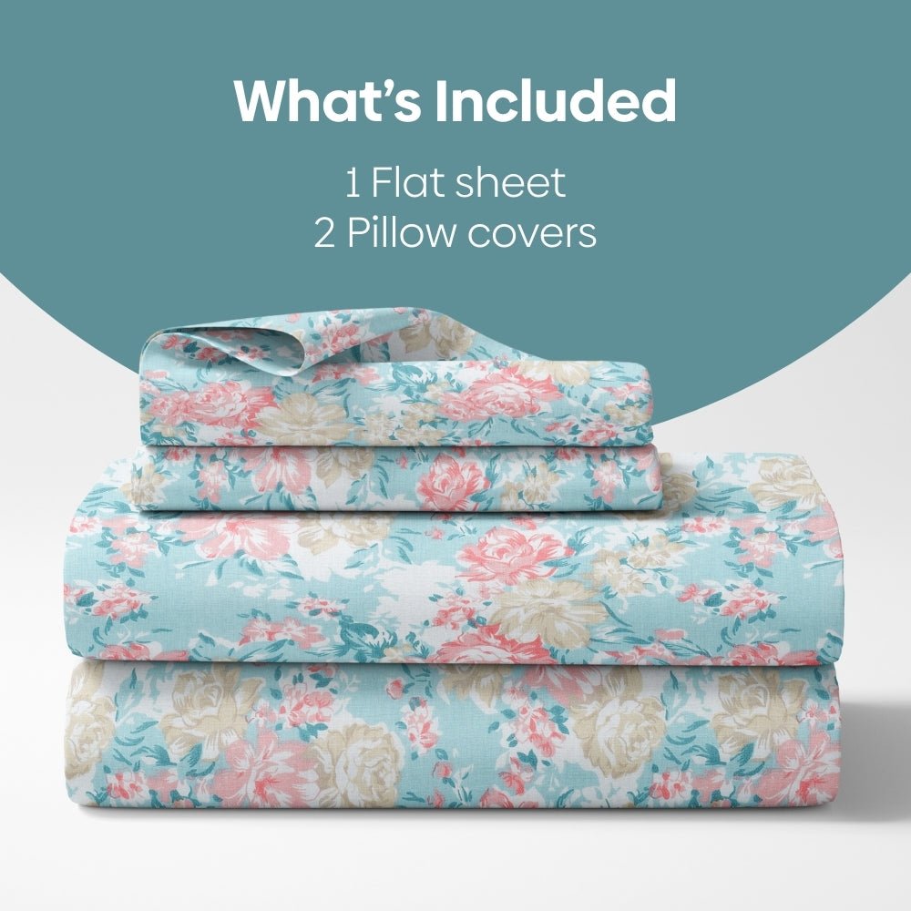 Ornate Whispers Combed Cotton King Bedsheet, 186 TC - Bedsheets | haus & kinder