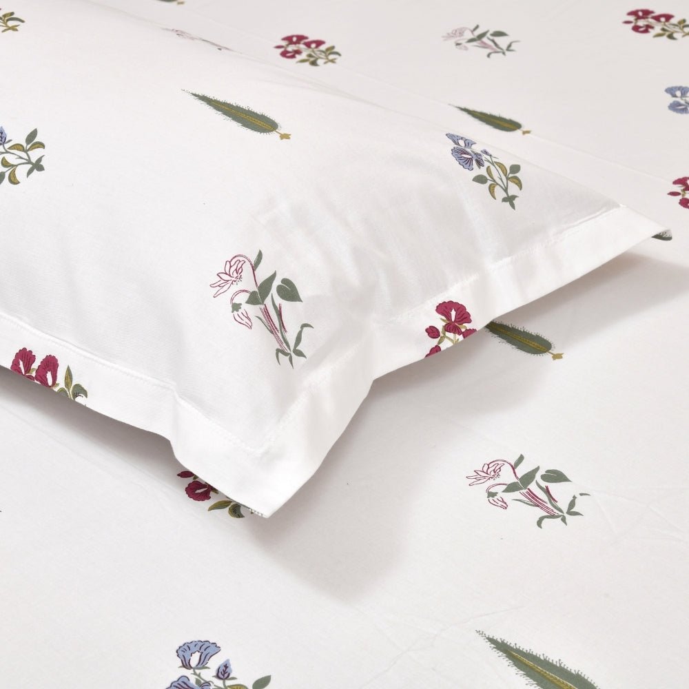 The Garden of Joy 100% Cotton Double Size Bedsheet, 186 TC - Bedsheets | haus & kinder