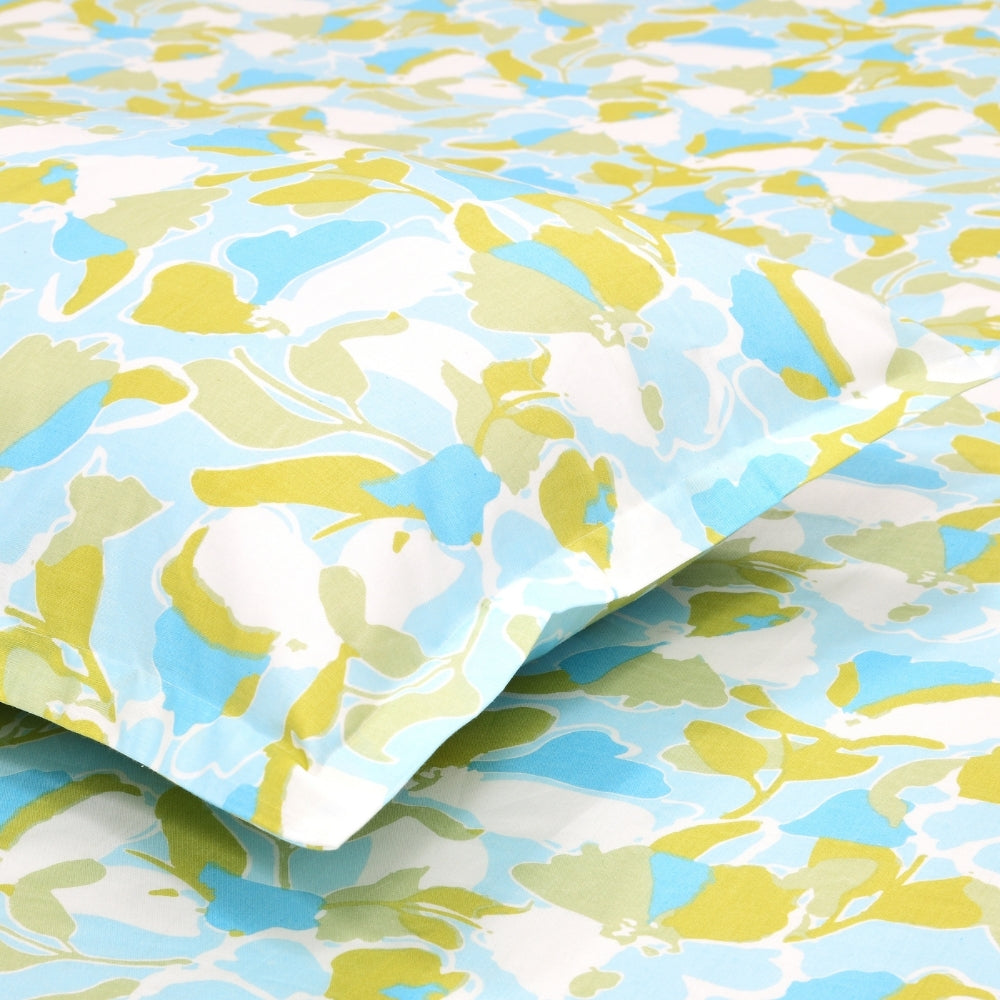 Summer Mirage 100% Cotton Double Flat Bedsheet, 186 TC