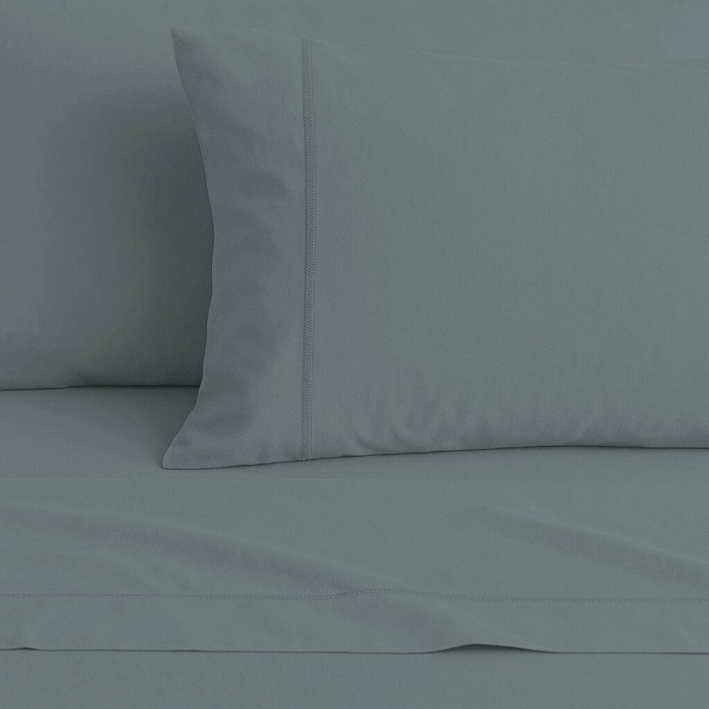 Organic Cotton King Flat Sheet- Deep Drift 300 TC Percale