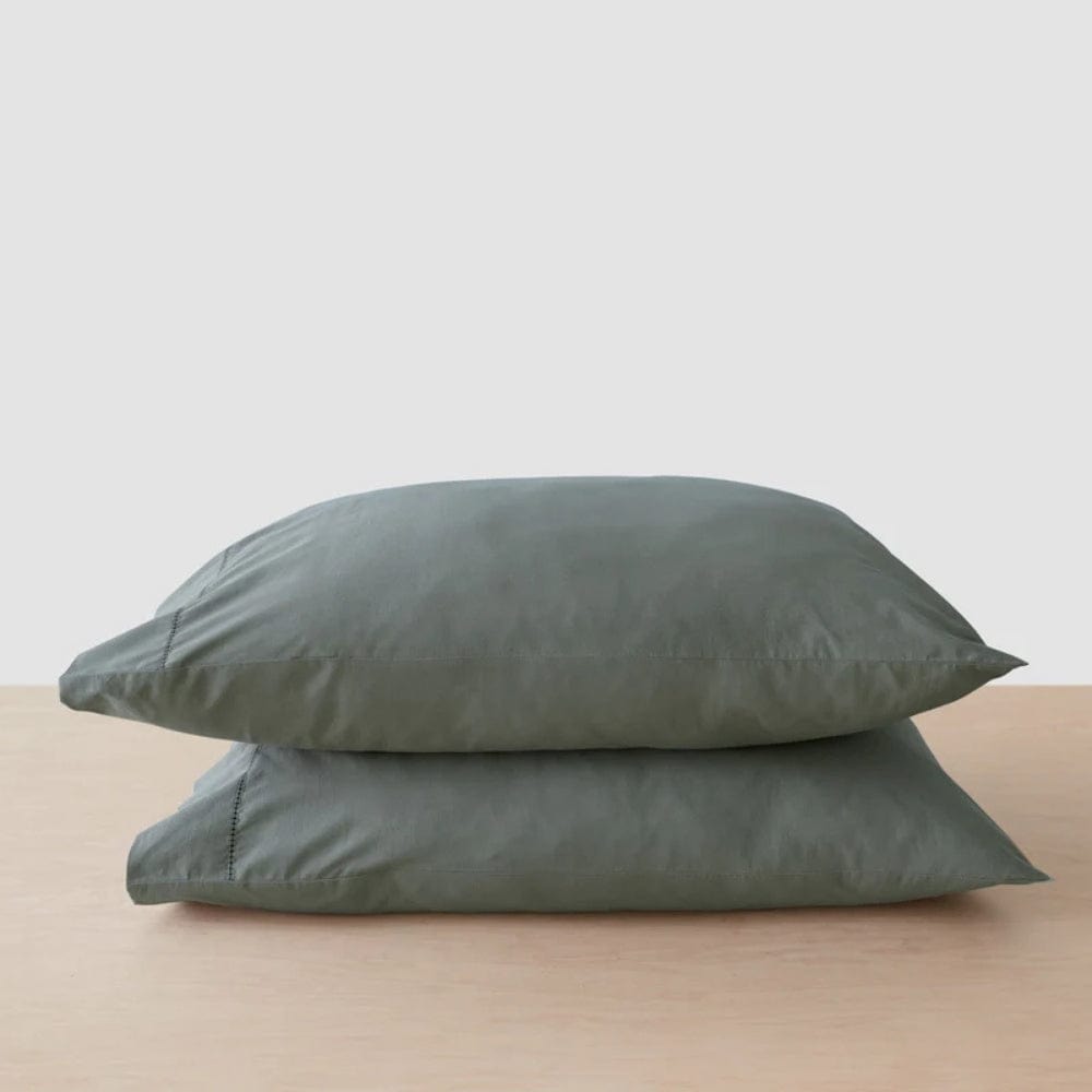 Organic Cotton King Flat Sheet- Deep Drift 300 TC Percale