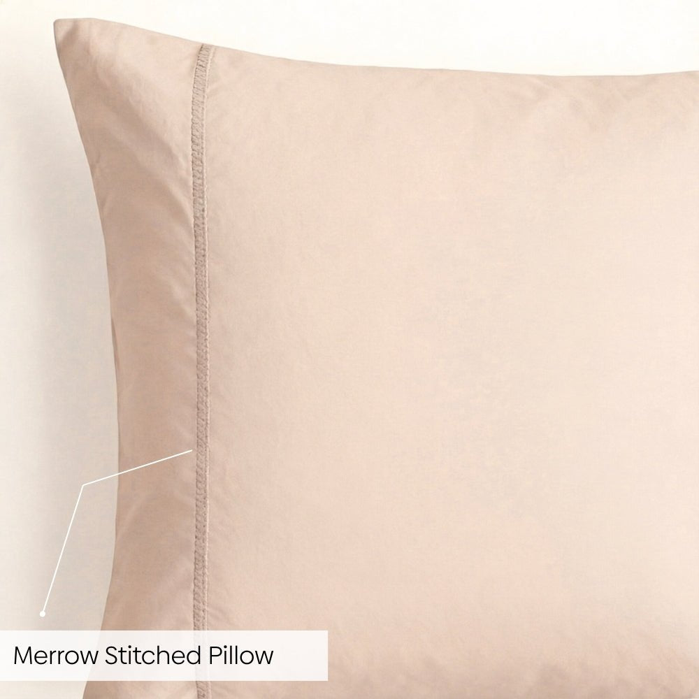 Organic Cotton Bedsheet- Rose Whisper 300 TC Percale - Bedsheets | haus & kinder