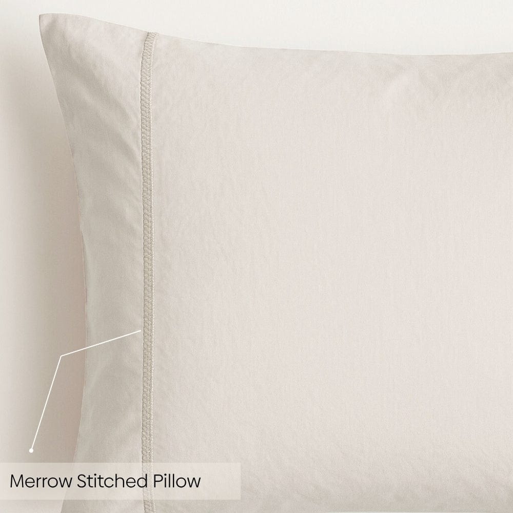 Organic Cotton King Flat Sheet- Vanilla Dawn 300 TC Percale