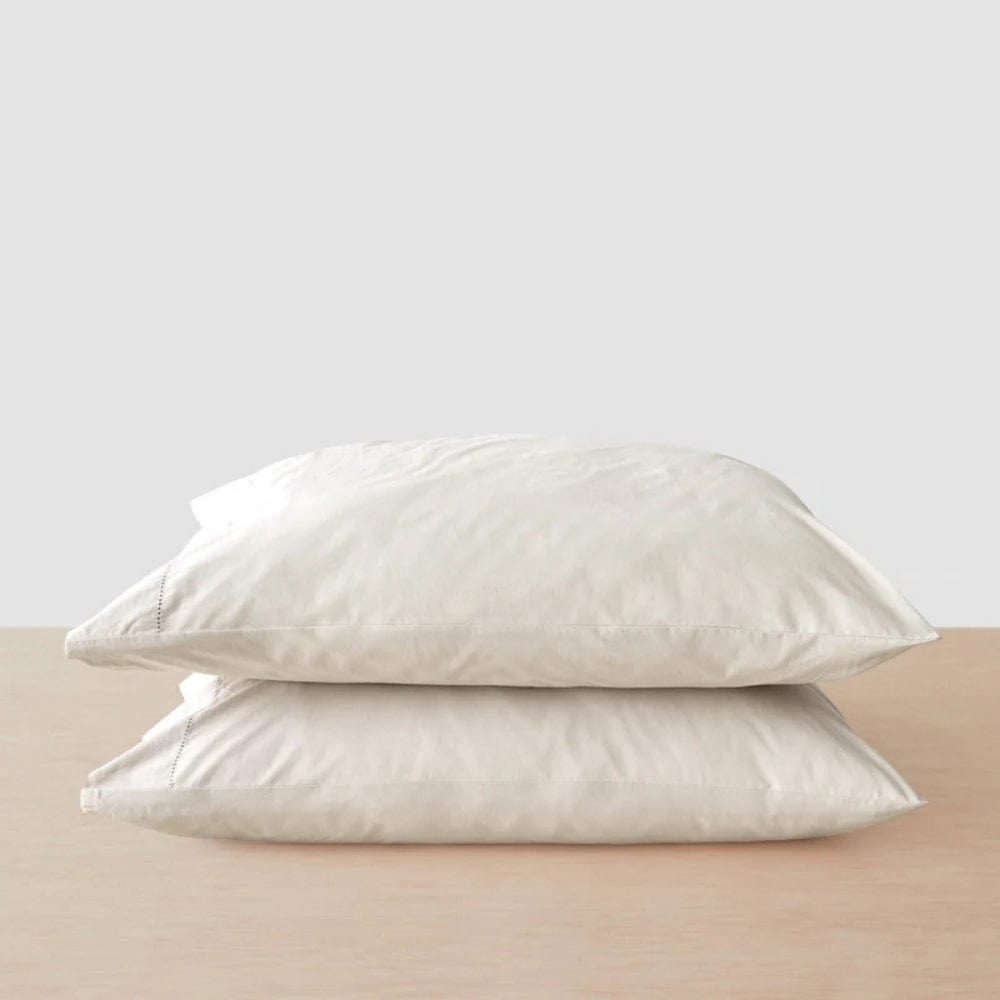 Organic Cotton King Flat Sheet- Vanilla Dawn 300 TC Percale