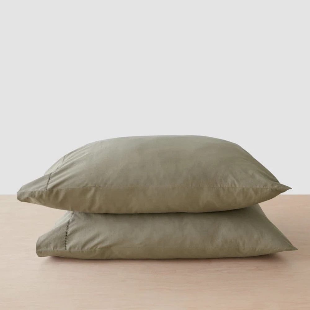 Organic Cotton King Flat Sheet- Verdant Haze 300 TC Percale