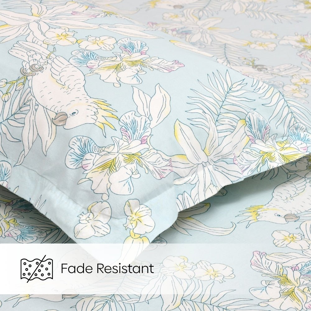 Tropical Bird, 100% Cotton King Size Bedsheet, 144 TC