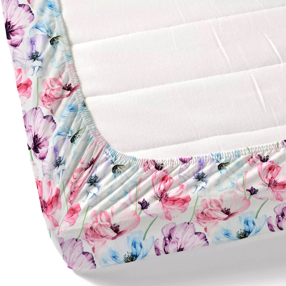 300 TC Satin Royale Bedsheet Floreal Mystique, Multicolor - King Size | haus & kinder