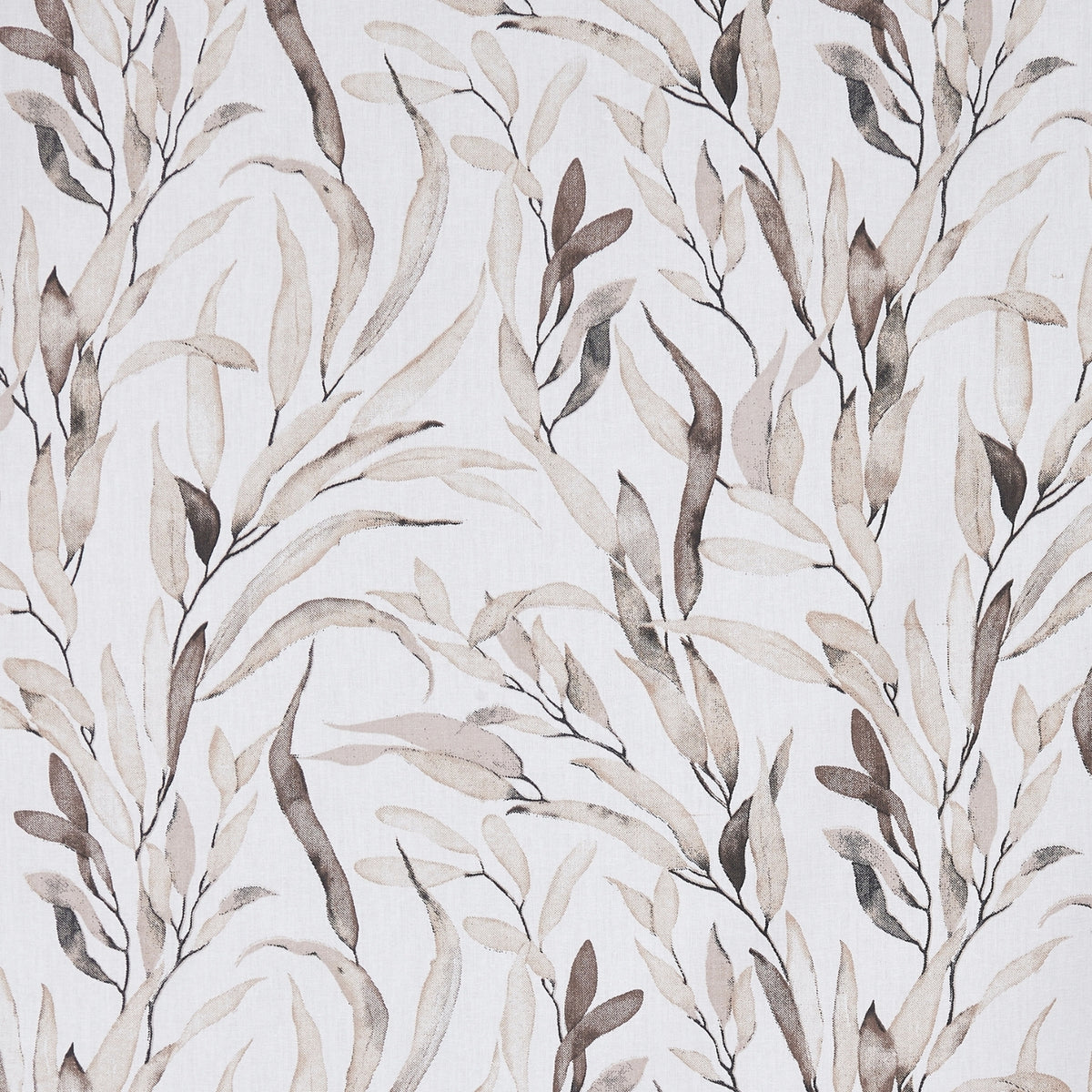 Whispering Willow 100% Cotton Double Flat Bedsheet, Beige - 186 TC - Bedsheets | haus & kinder