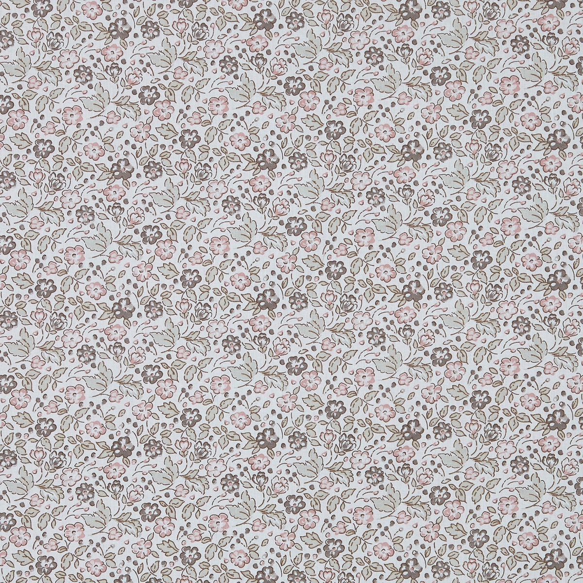 Cottage Calico 100% Cotton Double Flat Bedsheet, Muted Terracotta - 186 TC - Bedsheets | haus & kinder