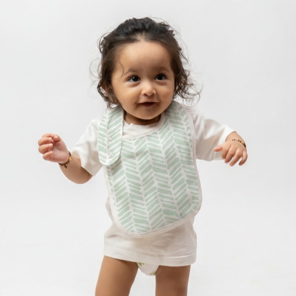 Cottage Core 100% Cotton Bibs Pack of 3 | 0 - 12 Months - Baby Essentials | haus & kinder