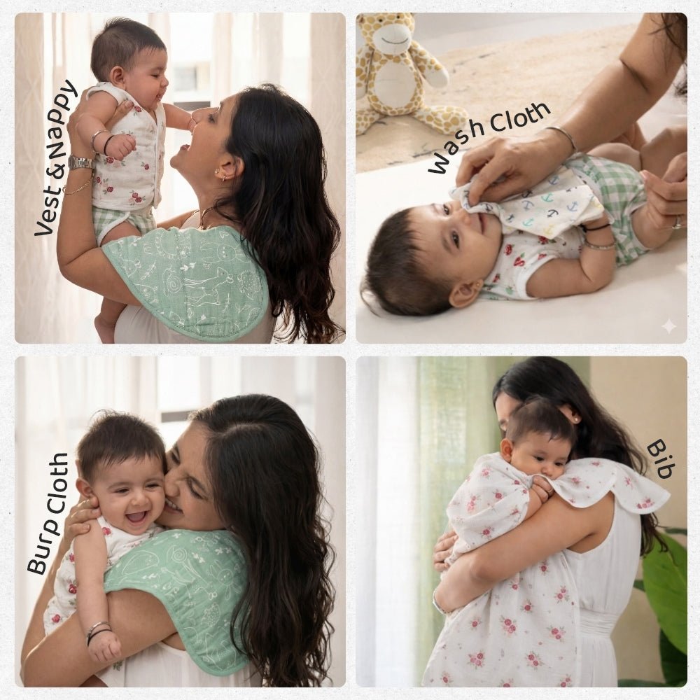 Scarlet on Adventure 100% Cotton Box Of Love Baby Essentials Pack of 10 - Baby Essentials | haus & kinder