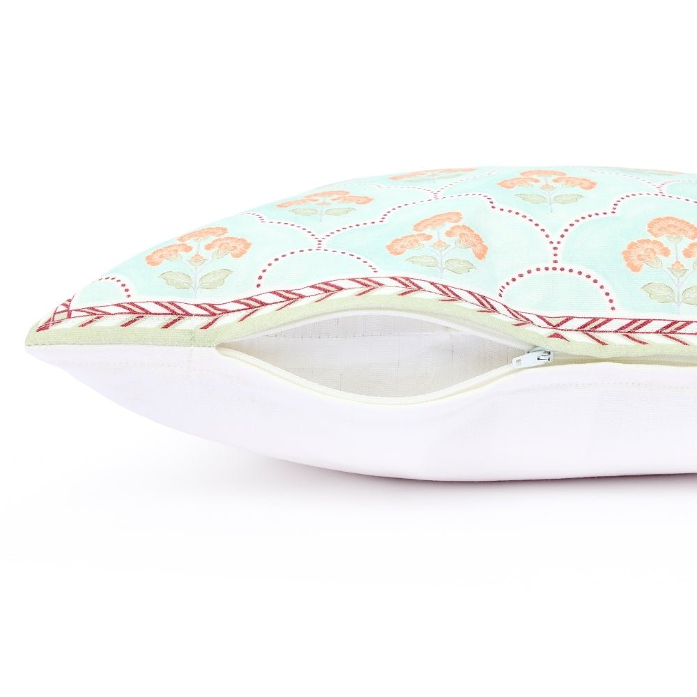 Blossom Court 100% Cotton Cushion Covers, Pack of 3 - Cushion Covers | haus & kinder