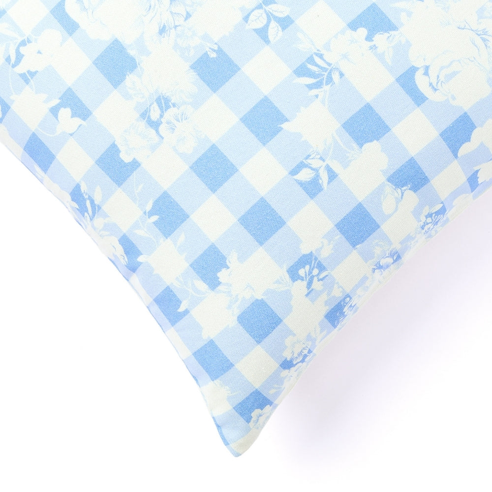 Poppy Stripe 100% Cotton Digital Printed Cushion Covers, Pack of 3