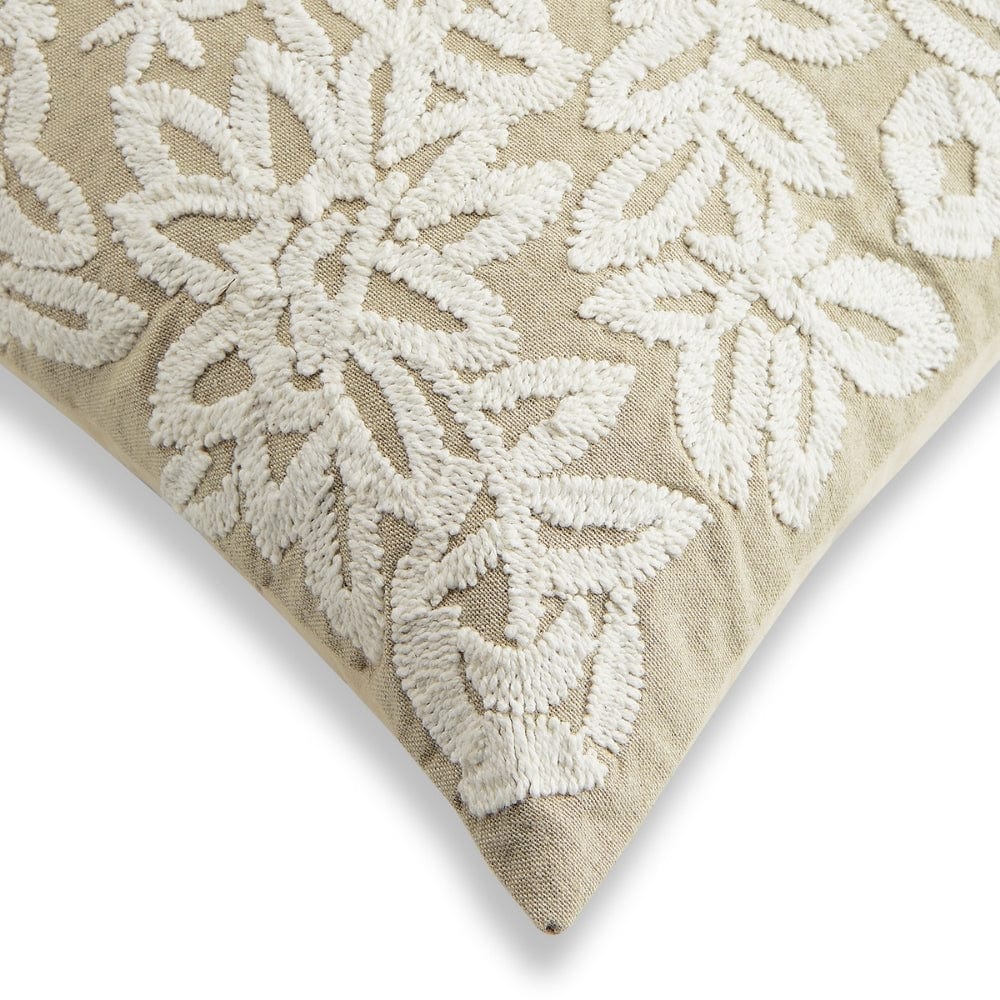 Embroidered Decorative Cushion Cover, Earthen Charm Bunch