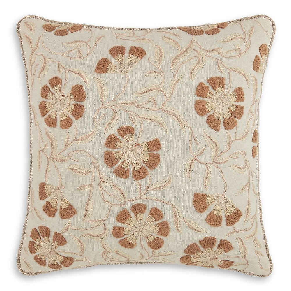 Embroidered Decorative Cushion Cover, Vintage Vines