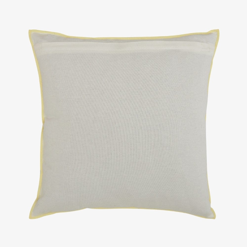 Embroidered Decorative Cushion Cover, Honeydew Harmony
