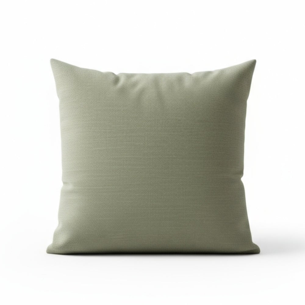Earthstone Cotton Solid Cushion Covers, Oil Green & Pink Stone - Cushion Covers | haus & kinder