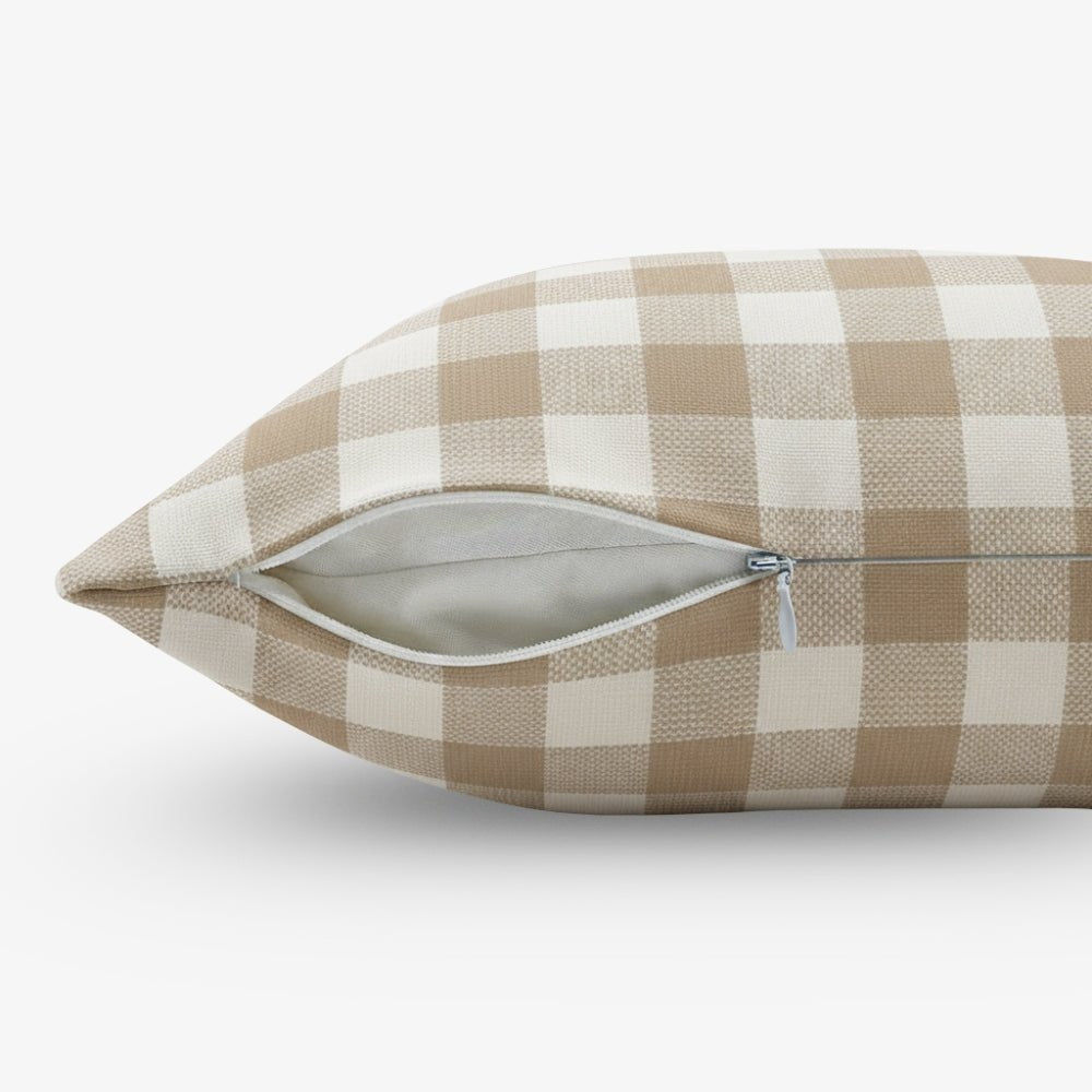 Earthstone Cotton Solid Cushion Covers, Brown - Cushion Covers | haus & kinder