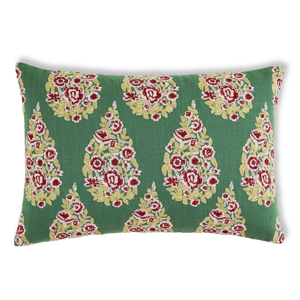 Embroidered Decorative Cushion Cover, Imperial Garland