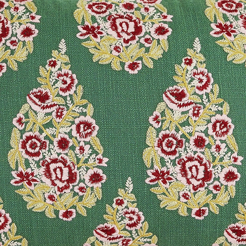 Embroidered Decorative Cushion Cover, Imperial Garland