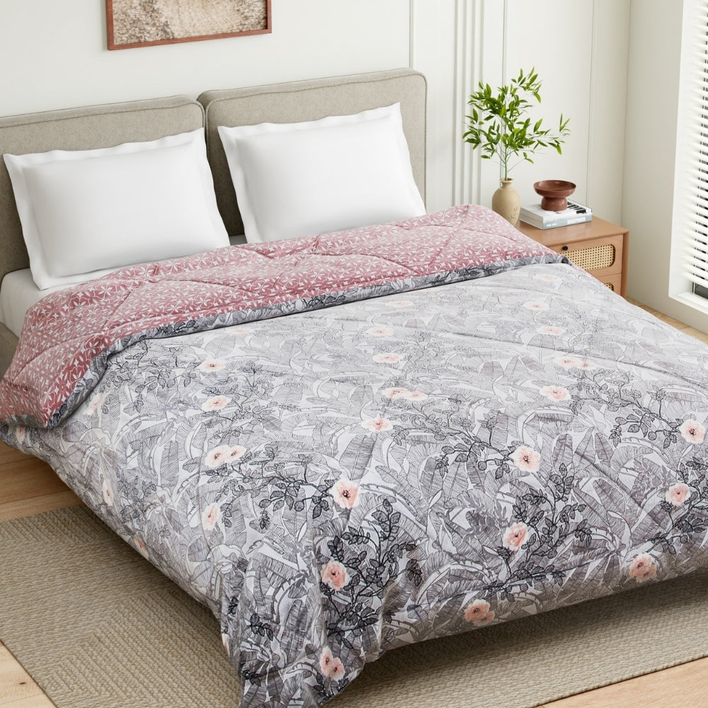 Blush Botanica Printed Comforter, (150 GSM)