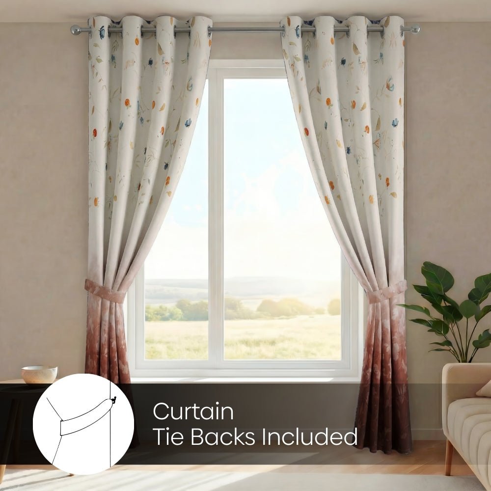 Blackout Panel Digital Printed Pack Of 2 Curtain, Multicolor - Blackout Curtains | haus & kinder