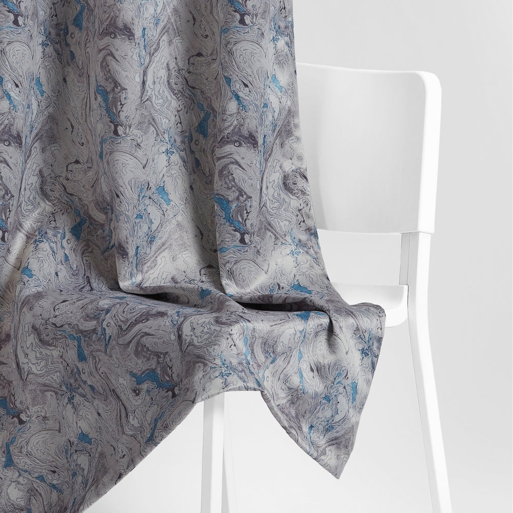 Blackout Digital Printed Pack Of 2 Curtain, Grey