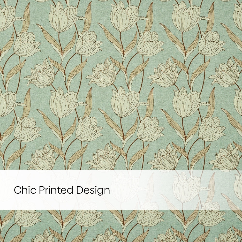 Blackout Digital Printed Pack Of 2 Curtain, Mist