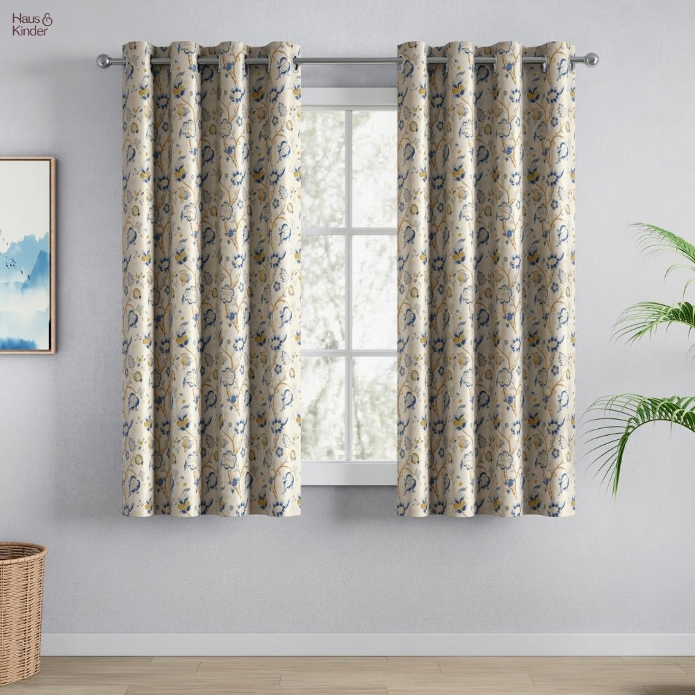 Blackout Digital Printed Pack Of 2 Curtain, Blue - Blackout Curtains | haus & kinder