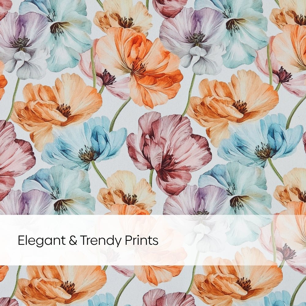 Royal Garden Blackout Printed Curtain Pack Of 2, Multicolor - Cotton Printed Curtains | haus & kinder
