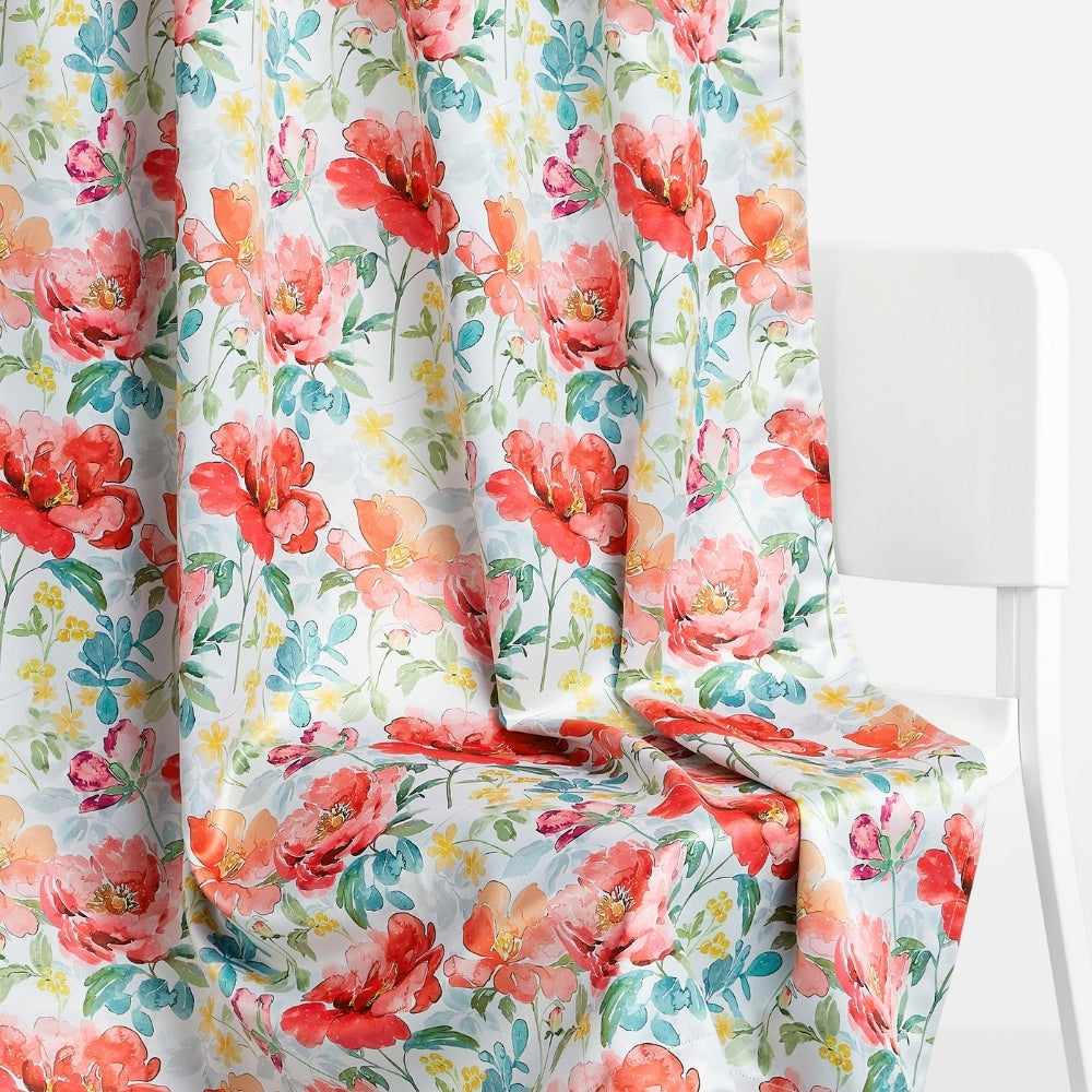 Bloom Symphony Blackout Printed Curtain Pack Of 2, Multicolor