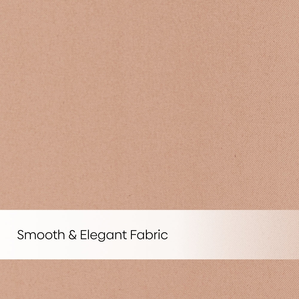Blackout Solid Essential Drape Pack Of 2 Curtain, Peach