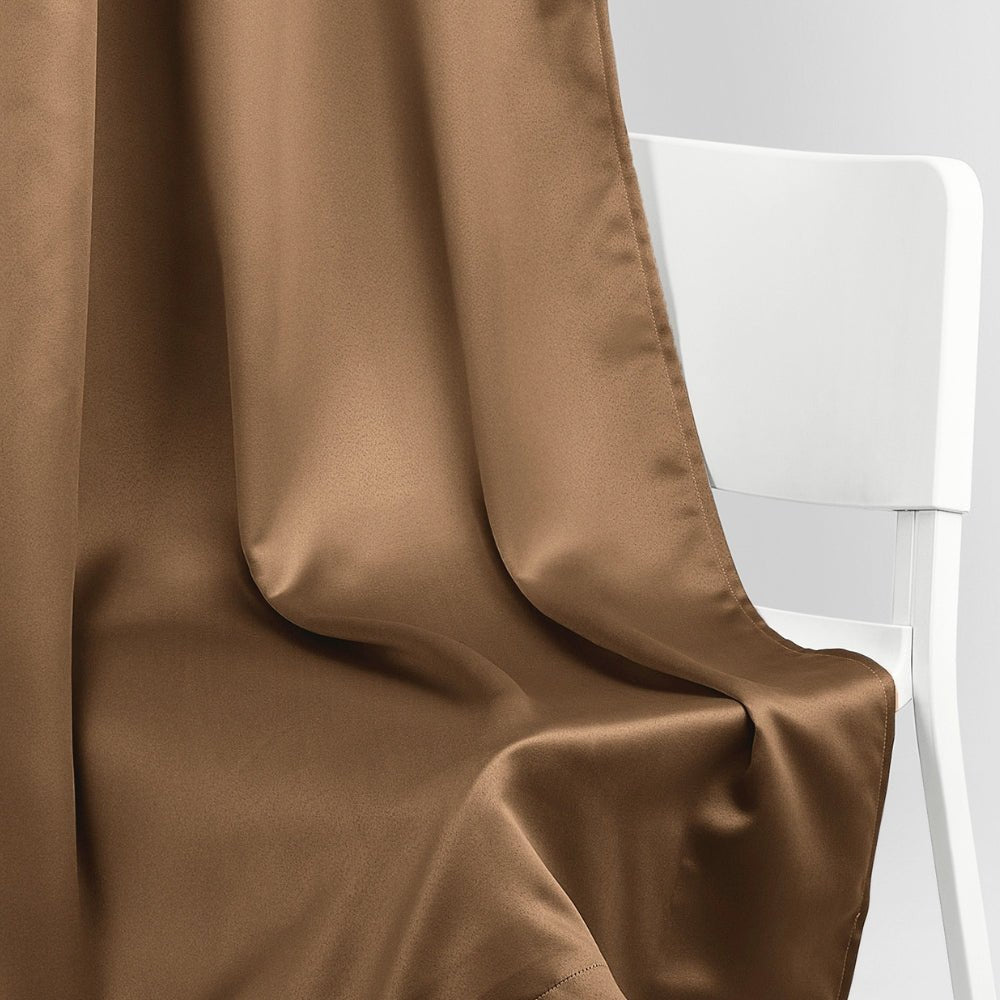 Blackout Solid Essential Drape Pack Of 2 Curtain, Taupe - Blackout Curtains | haus & kinder