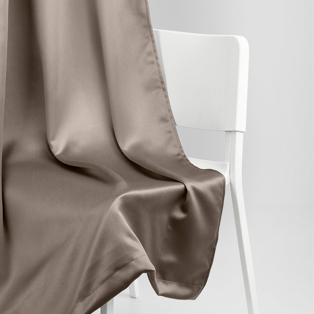 Blackout Solid Essential Drape Pack Of 2 Curtain, Metal Grey - Blackout Curtains | haus & kinder