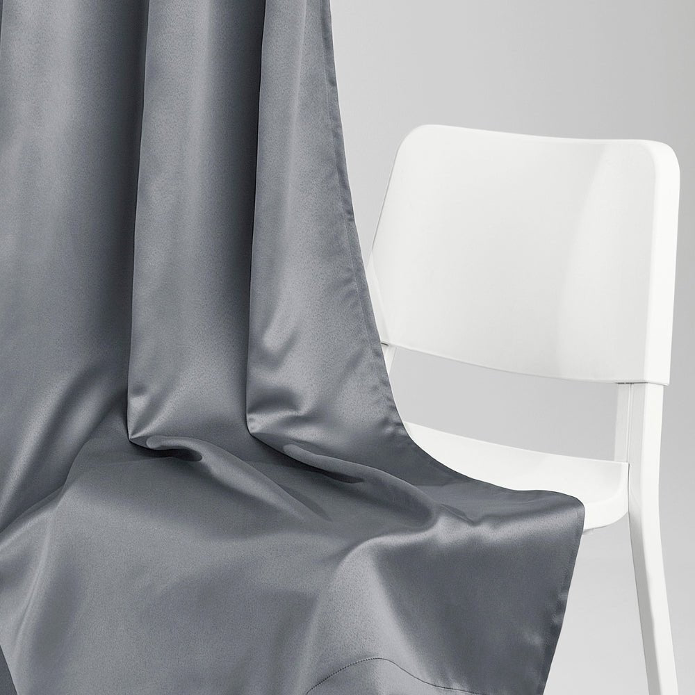 Blackout Solid Essential Drape Pack Of 2 Curtain, Cloud Grey - Blackout Curtains | haus & kinder