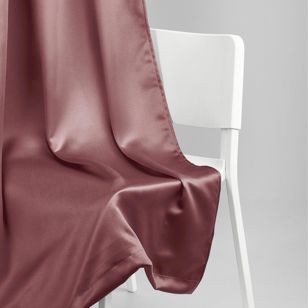 Blackout Solid Essential Drape Pack Of 2 Curtain, Rose (Test) - Blackout Curtains | haus & kinder