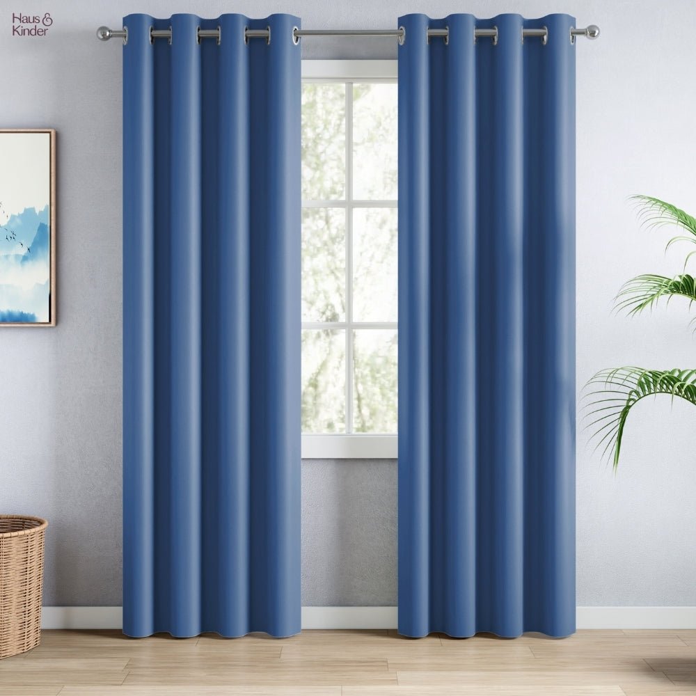 Blackout Solid Essential Drape - Pack of 2 Curtains - Blackout Curtains | haus & kinder