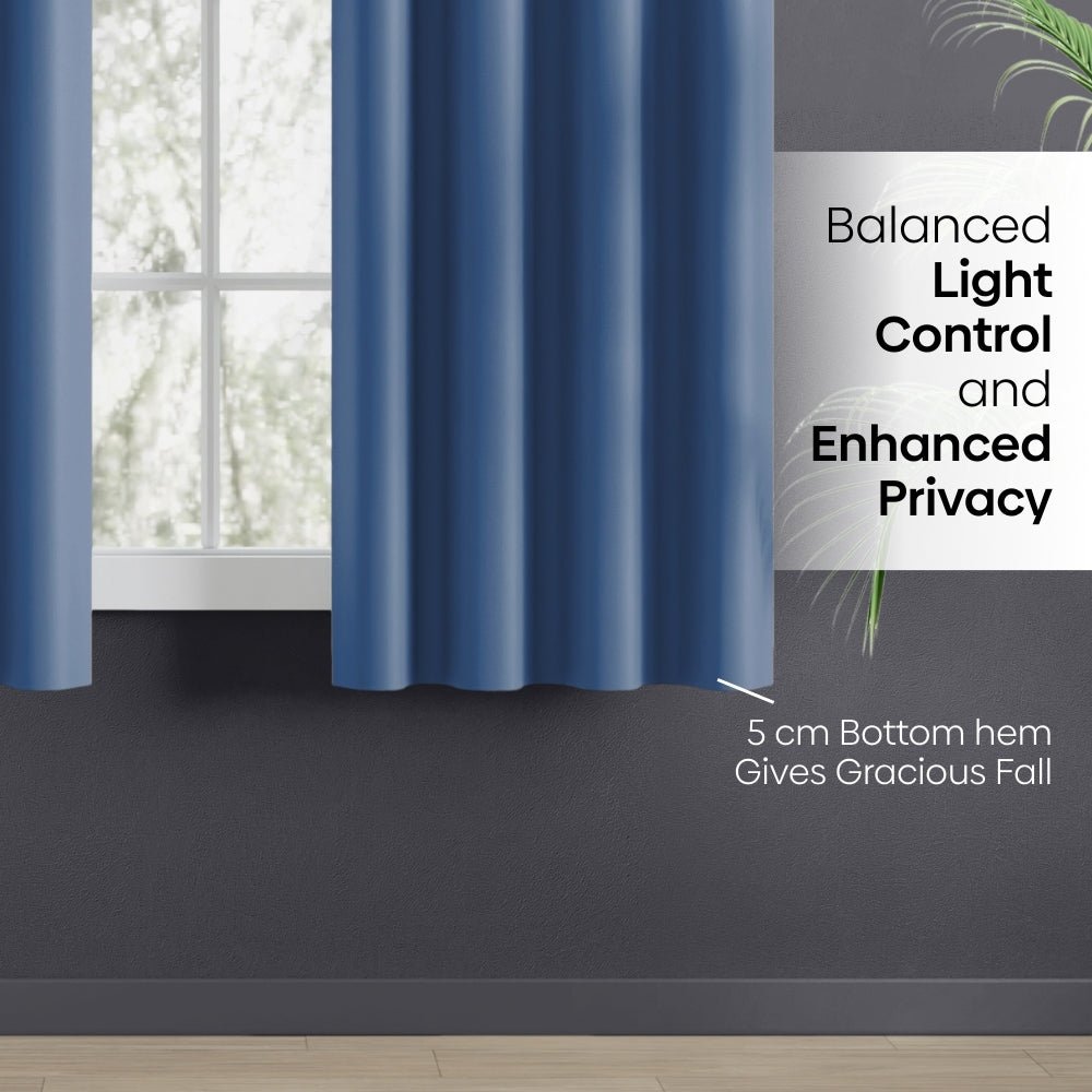 Blackout Solid Essential Drape - Pack of 2 Curtains - Blackout Curtains | haus & kinder