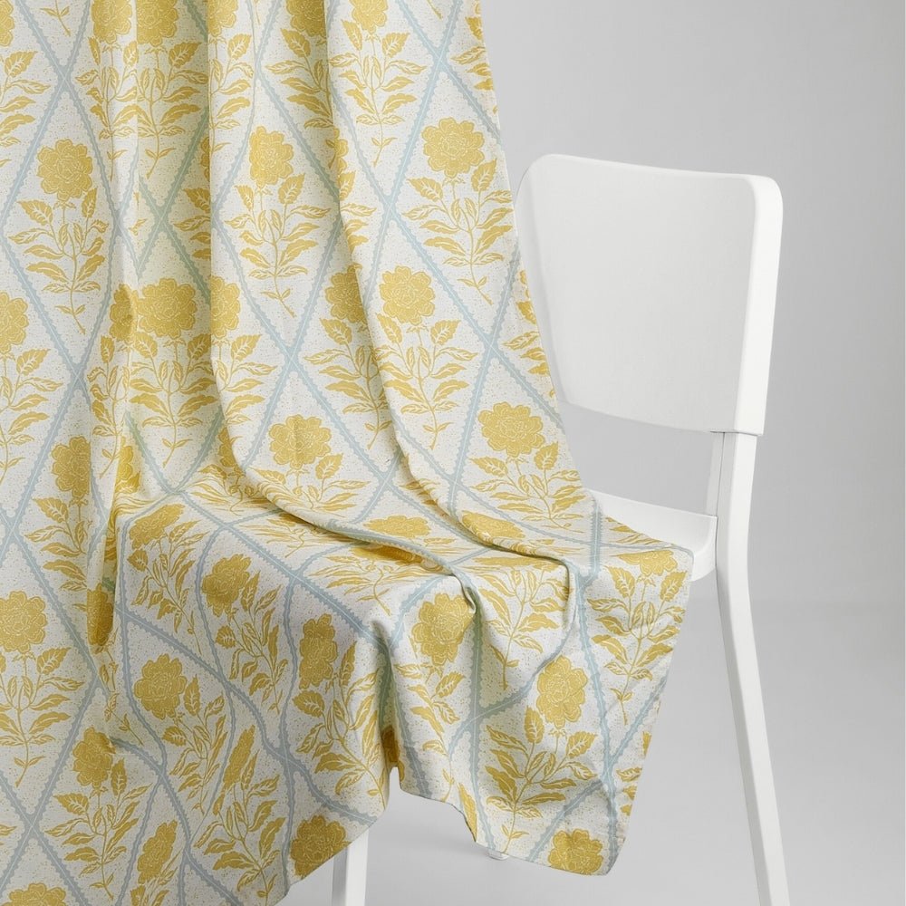 Cotton Printed Pack Of 2 Curtain Sorbet, Yellow - Cotton Printed Curtains | haus & kinder