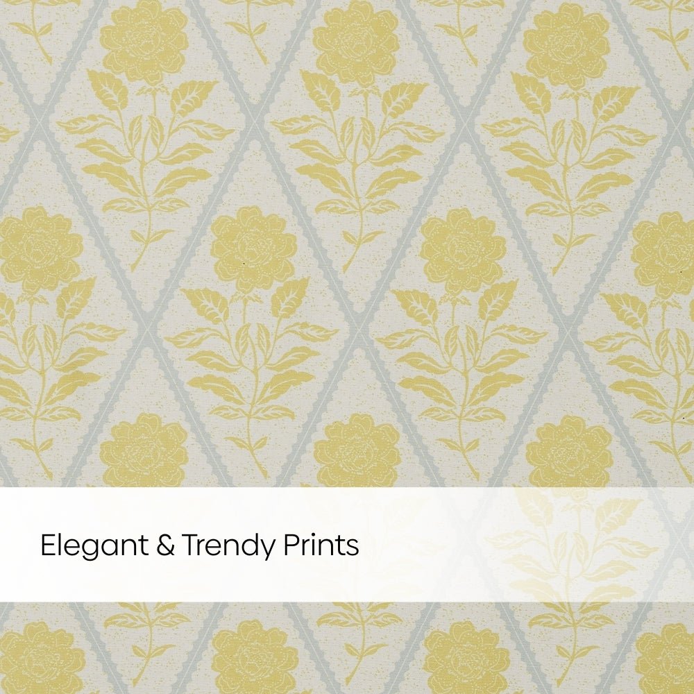 Cotton Printed Pack Of 2 Curtain Sorbet, Yellow - Cotton Printed Curtains | haus & kinder