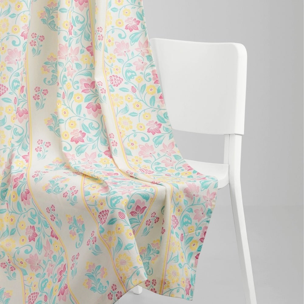 Cotton Printed Pack Of 2 Curtain Pastel Grove, Multicolor - Cotton Printed Curtains | haus & kinder