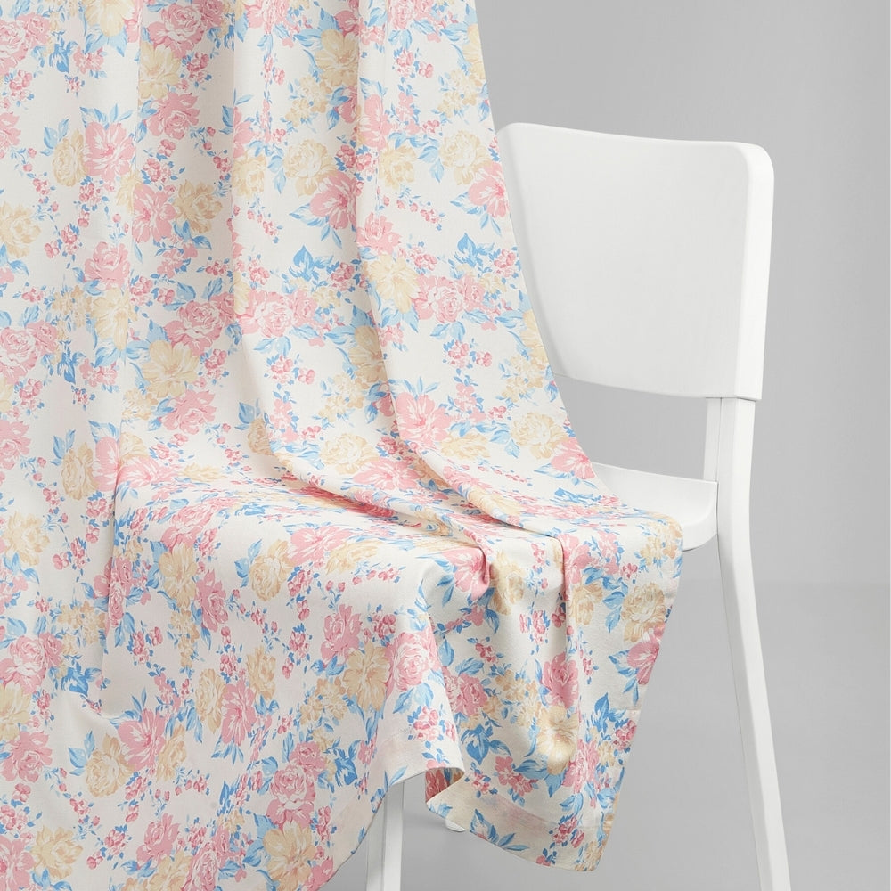 Cotton Printed Pack Of 2 Curtain Cottage Floral, Multicolor