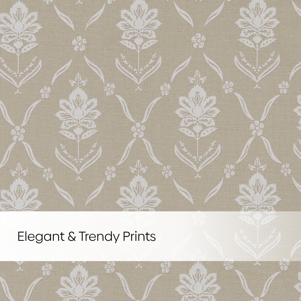 Cotton Printed Pack Of 2 Curtain Manor Beige - Cotton Printed Curtains | haus & kinder