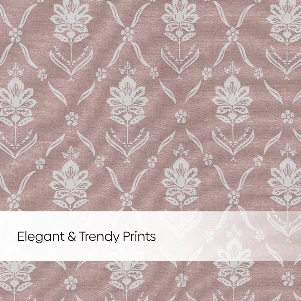 Cotton Printed Pack Of 2 Curtain Manor Blush - Cotton Printed Curtains | haus & kinder