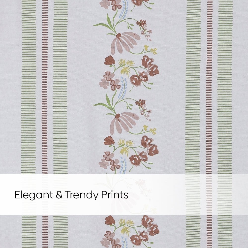 Cotton Printed Pack Of 2 Curtain Maison Fleurée Multicolor - Cotton Printed Curtains | haus & kinder