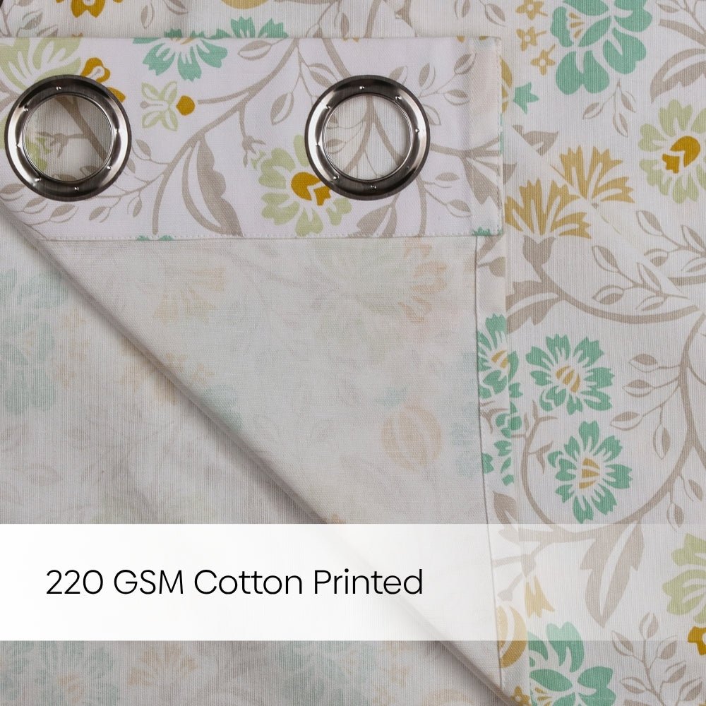 Cotton Printed Pack Of 2 Curtain Rosaline Multicolor - Cotton Printed Curtains | haus & kinder